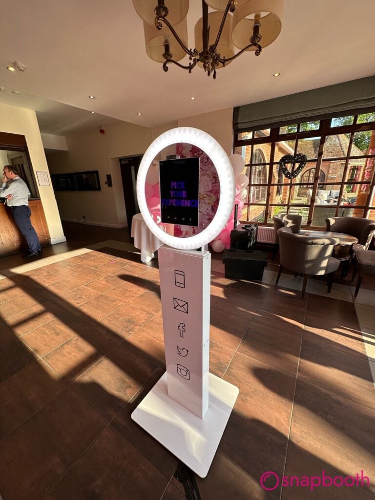 Selfie Pod setup at a Burnham venue