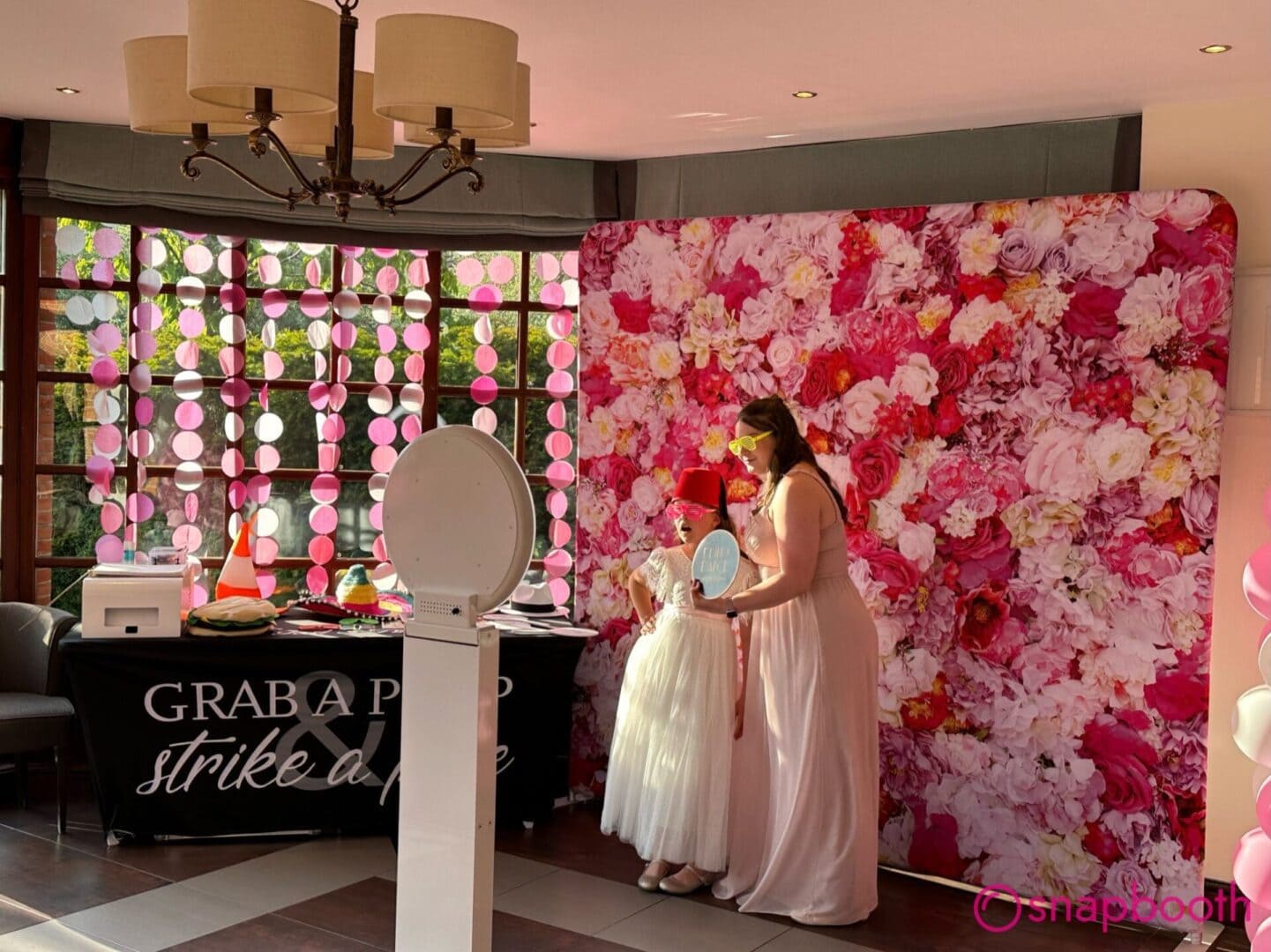 Photo booth hire at a Burnham wedding