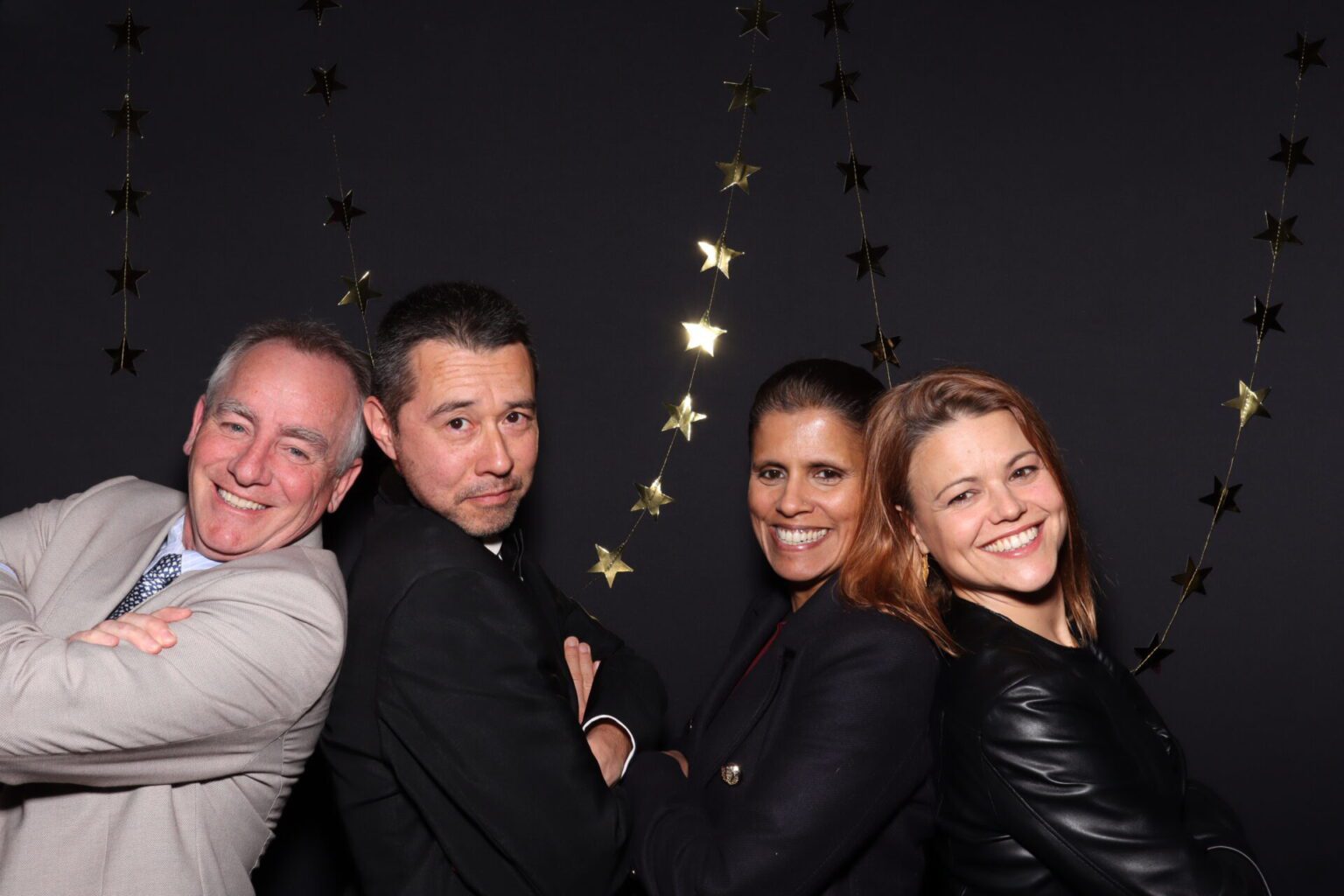 Brookes Union Awards guests in Retro Pod photo booth