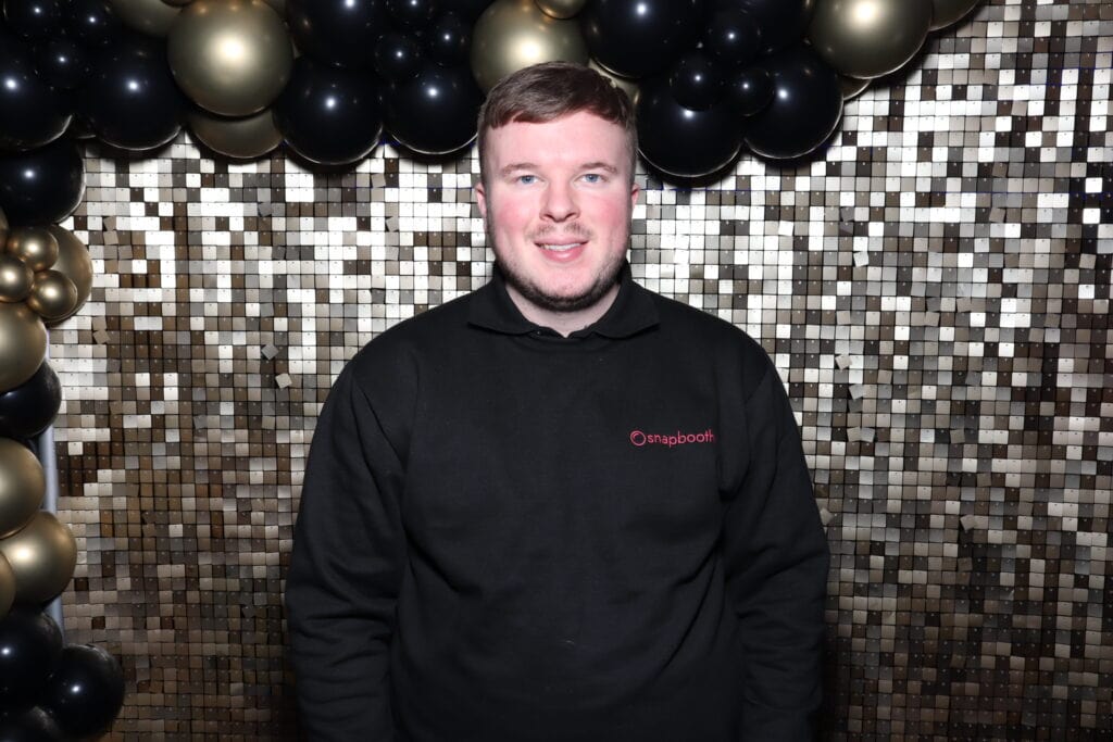 Photo booth setup at venue