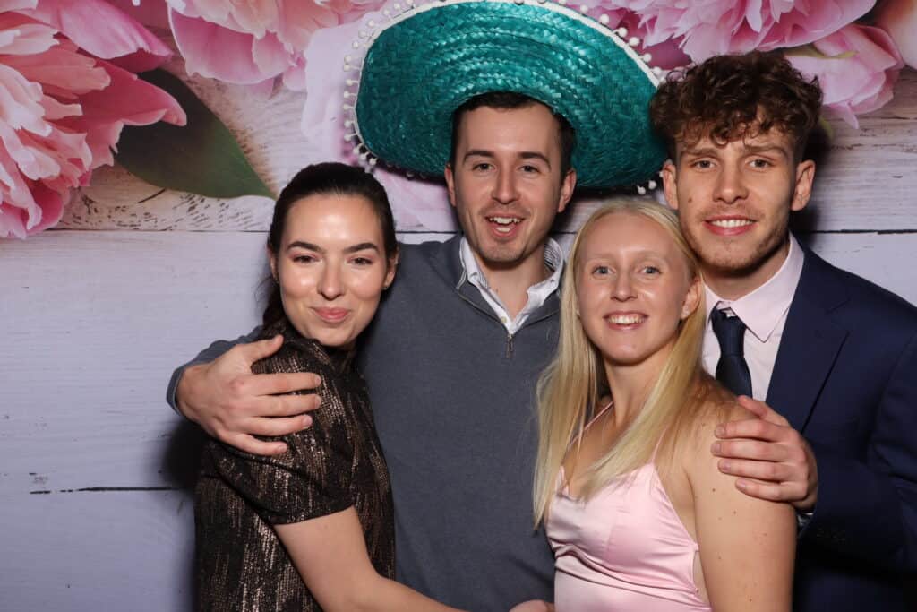 Retro Pod photo booth at a Hertfordshire wedding