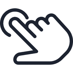 Tap to start touchscreen icon