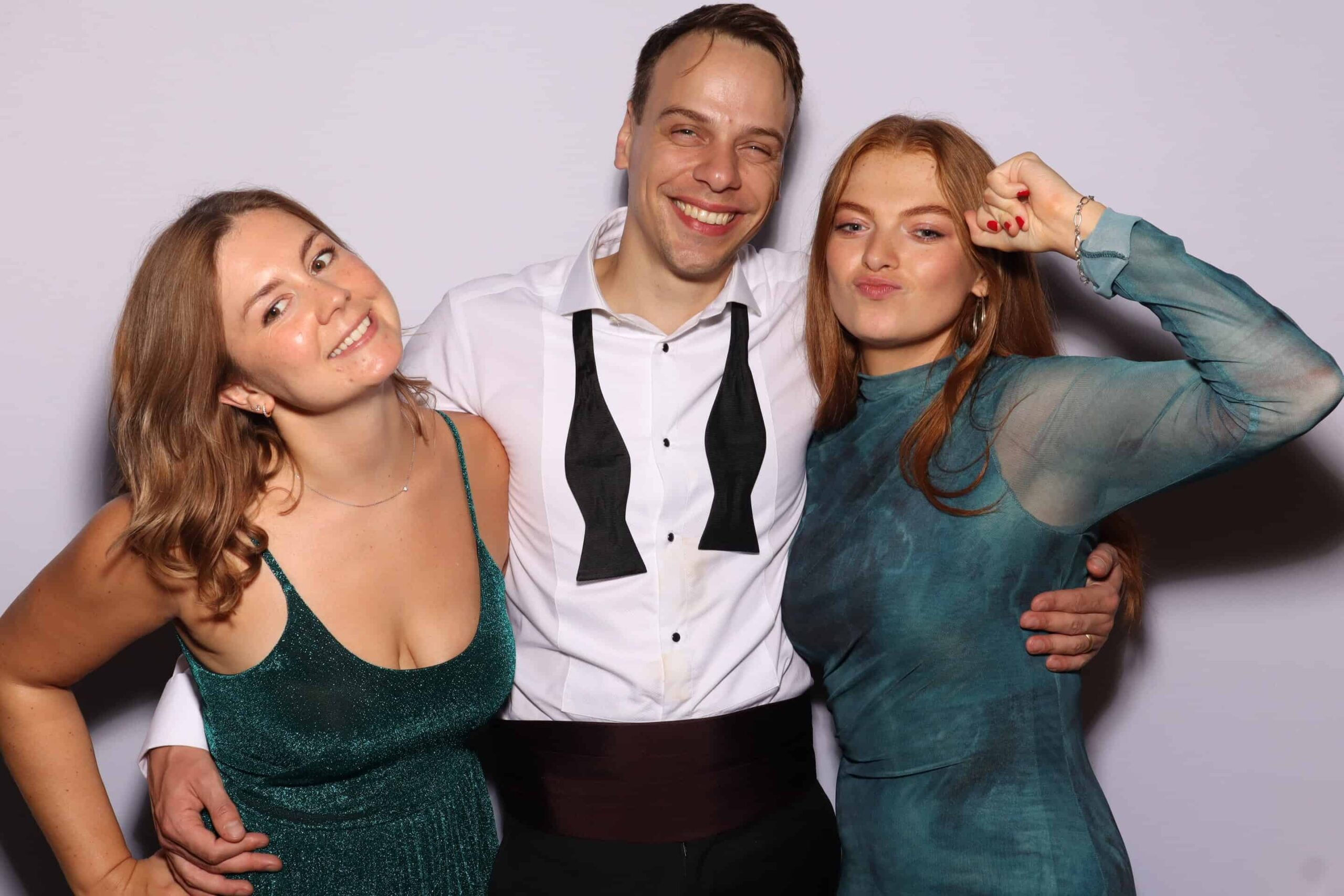 Photo booth hire Royston - guests having fun at celebration